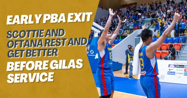 Before Gilas service Scottie and Oftana rest