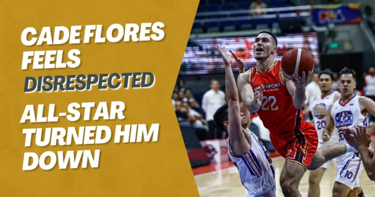 Cade Flores feels disrespected