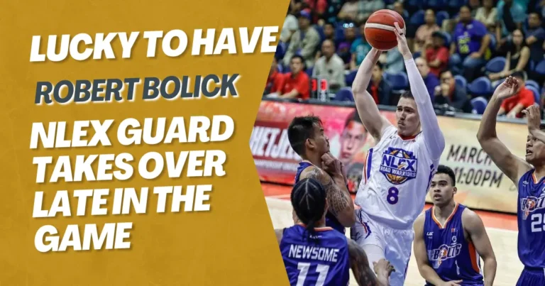 Robert Bolick Saves the Day